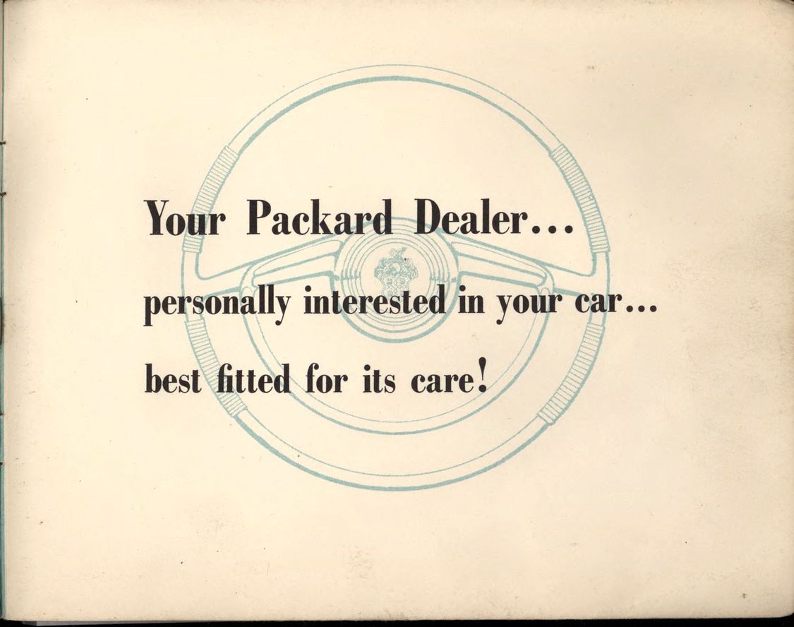 1956 Packard Owners Manual Page 27